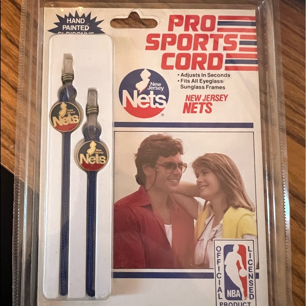 Vintage NJ Nets sunglass cord